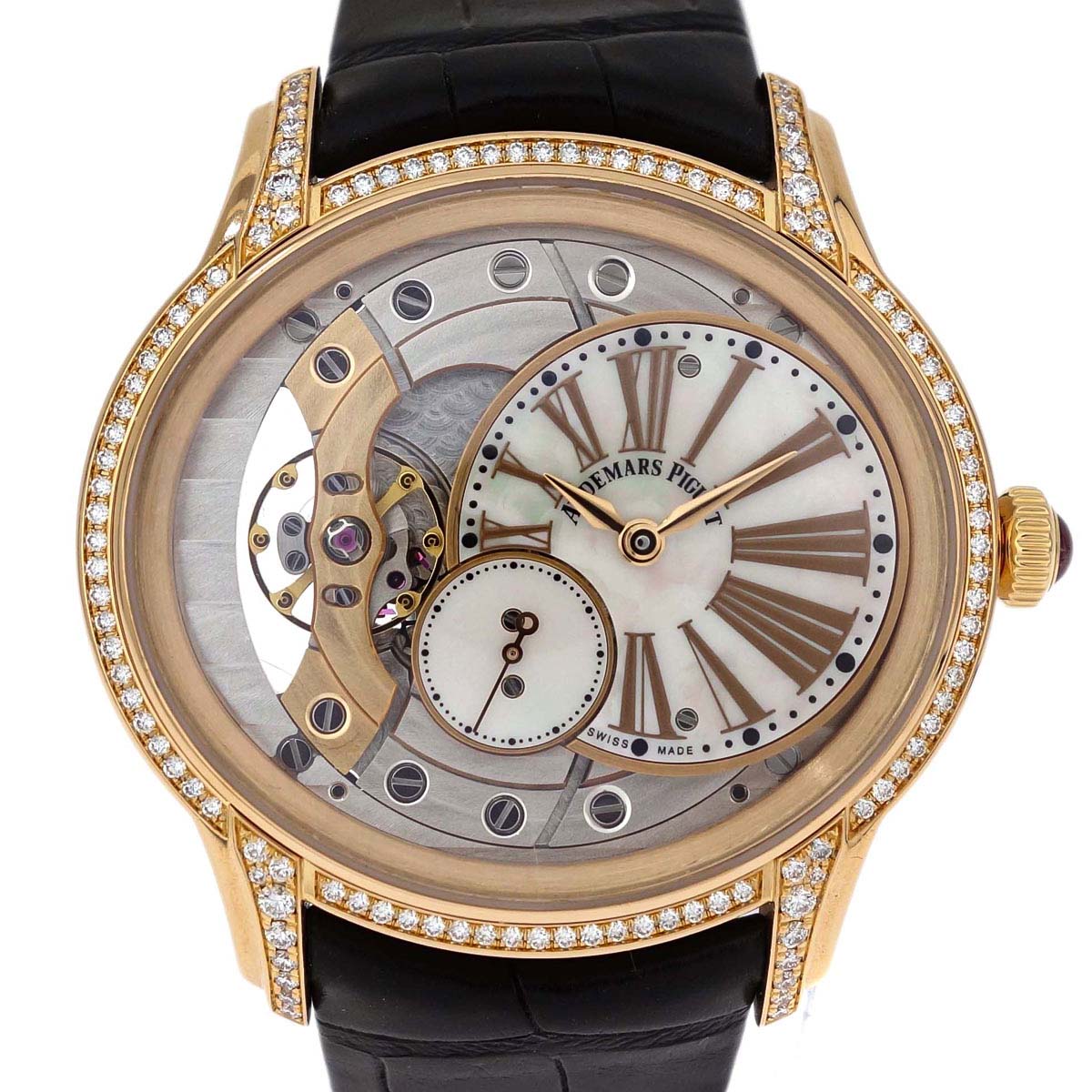 Audemars Piguet * Millenary 39mm Ref.77247OR Watch 18KPG Crocodile