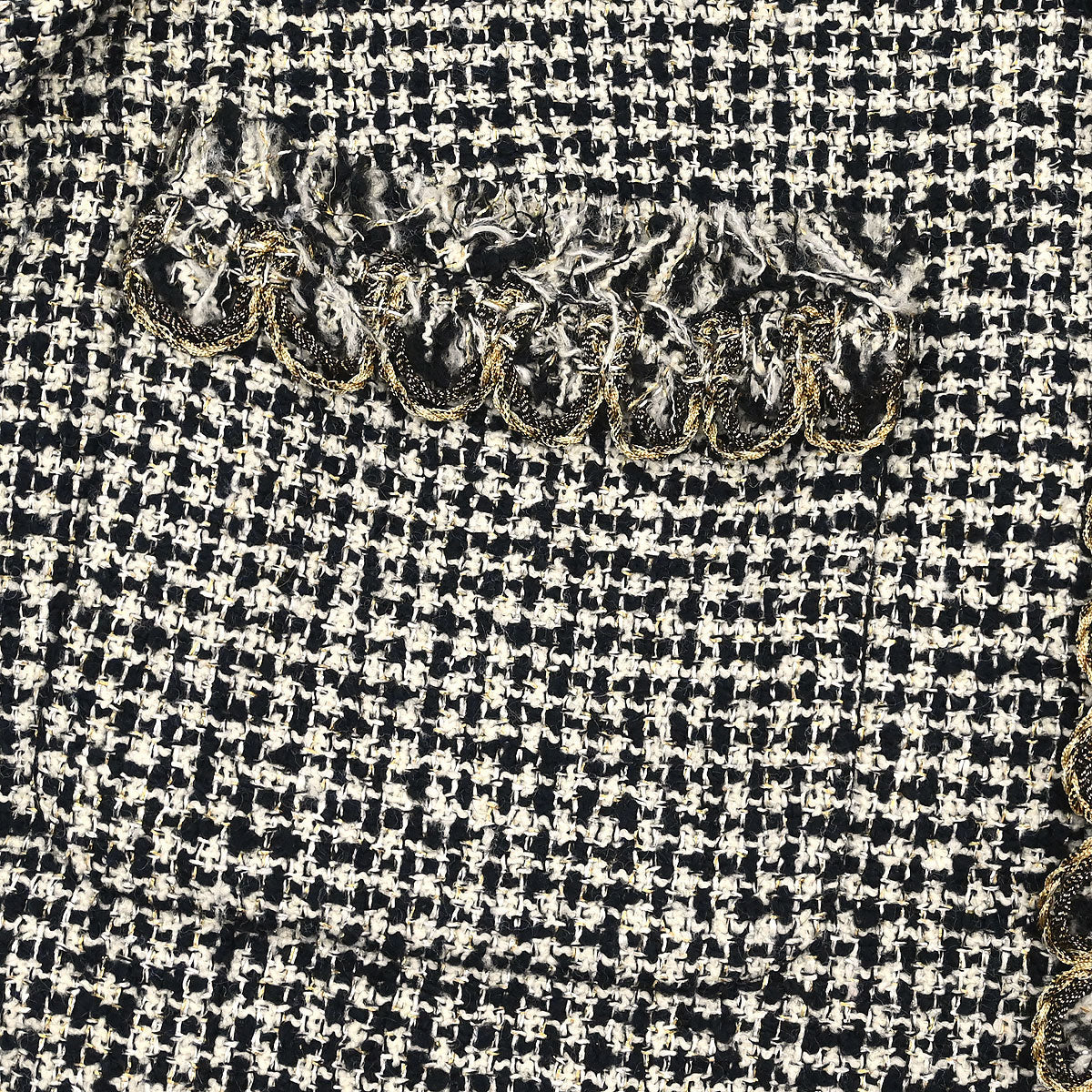 Chanel 2010 Collarless Tweed Jacket Black #34