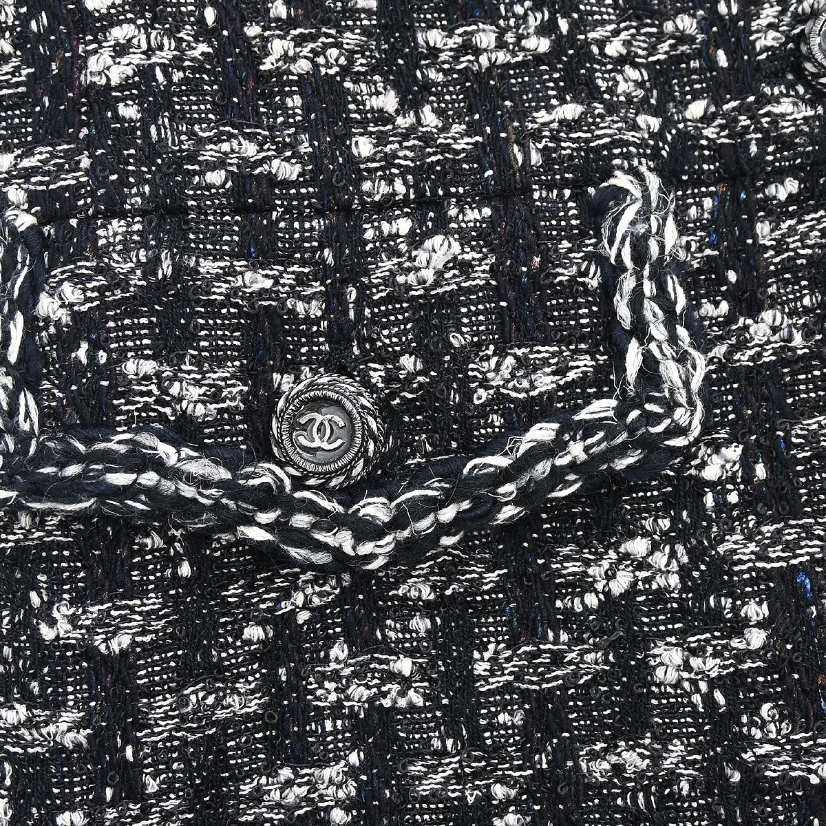Chanel 2013-2014 Jacket Tweed Black #38