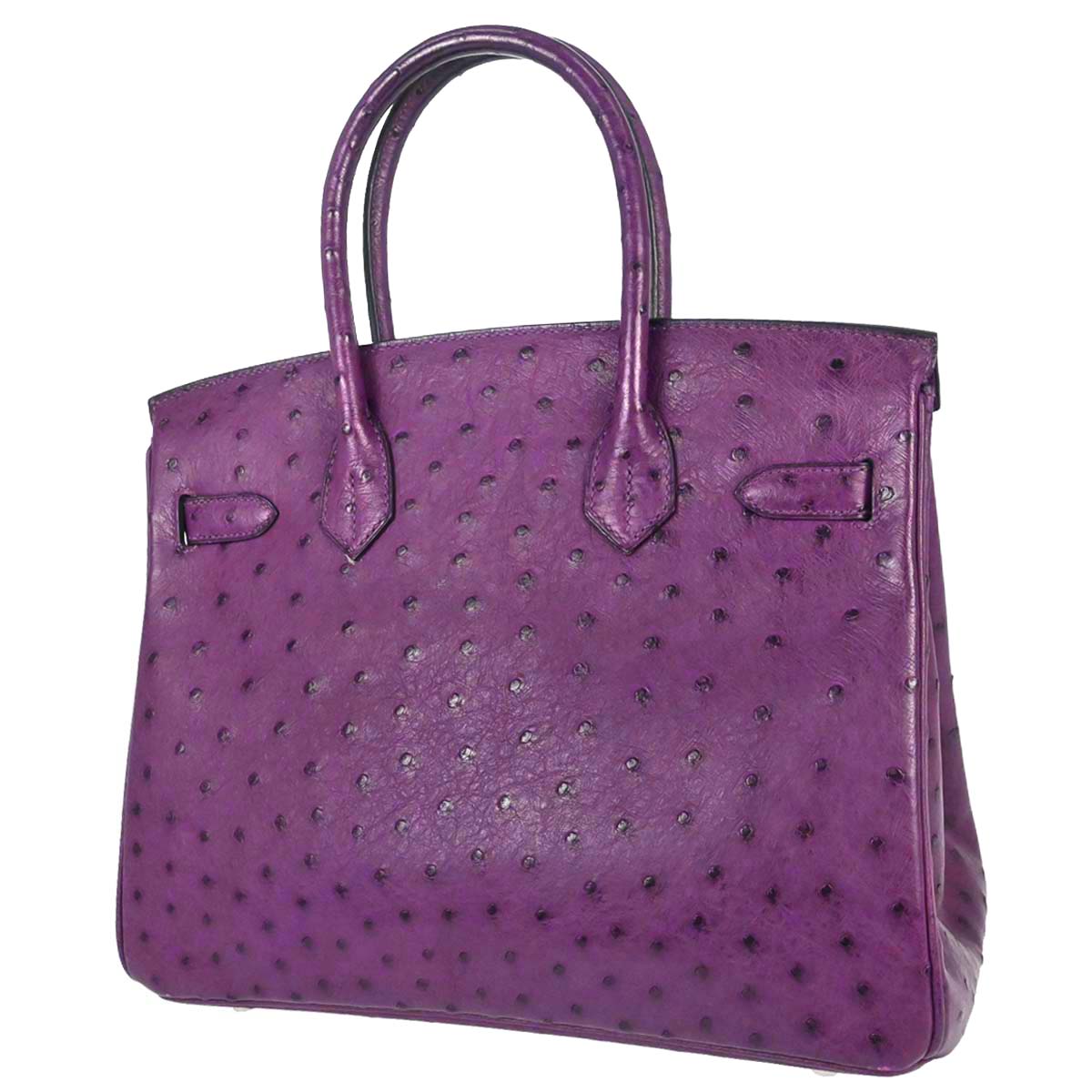 Hermes * Anemone Ostrich Birkin 30 Handbag