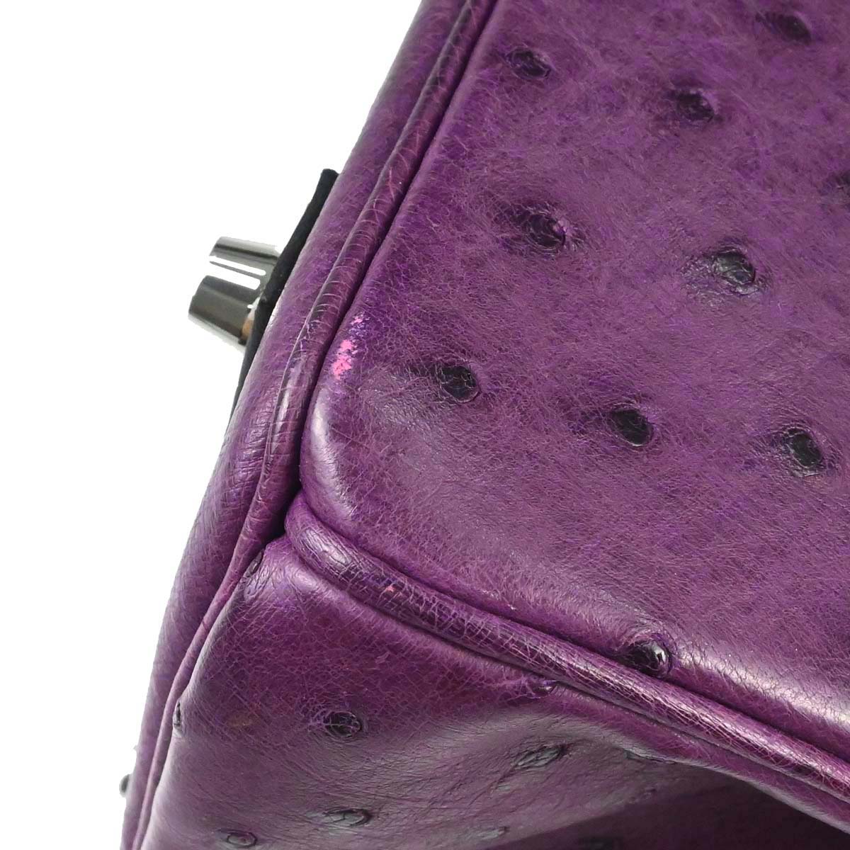 Hermes * Anemone Ostrich Birkin 30 Handbag
