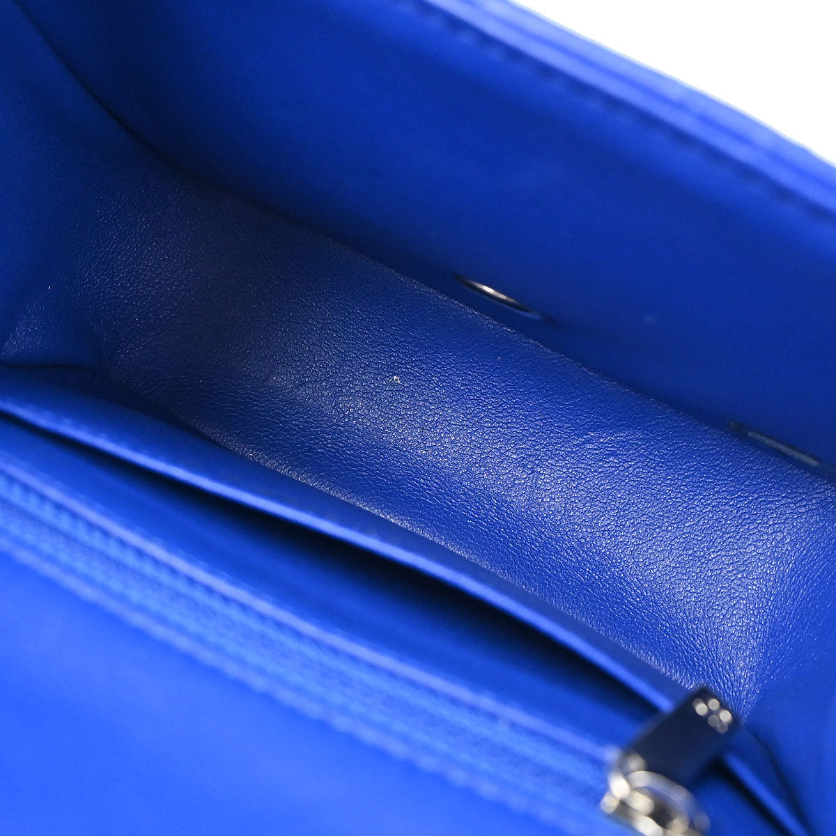 Chanel Blue Lambskin Mini Classic Square Flap Shoulder Bag 17