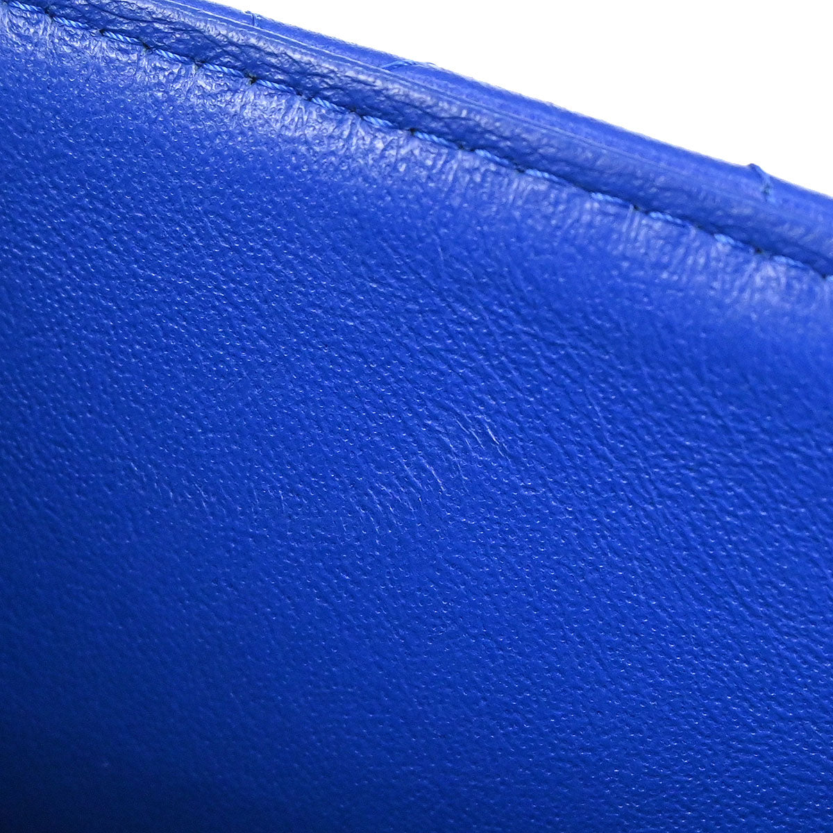 Chanel Blue Lambskin Mini Classic Square Flap Shoulder Bag 17