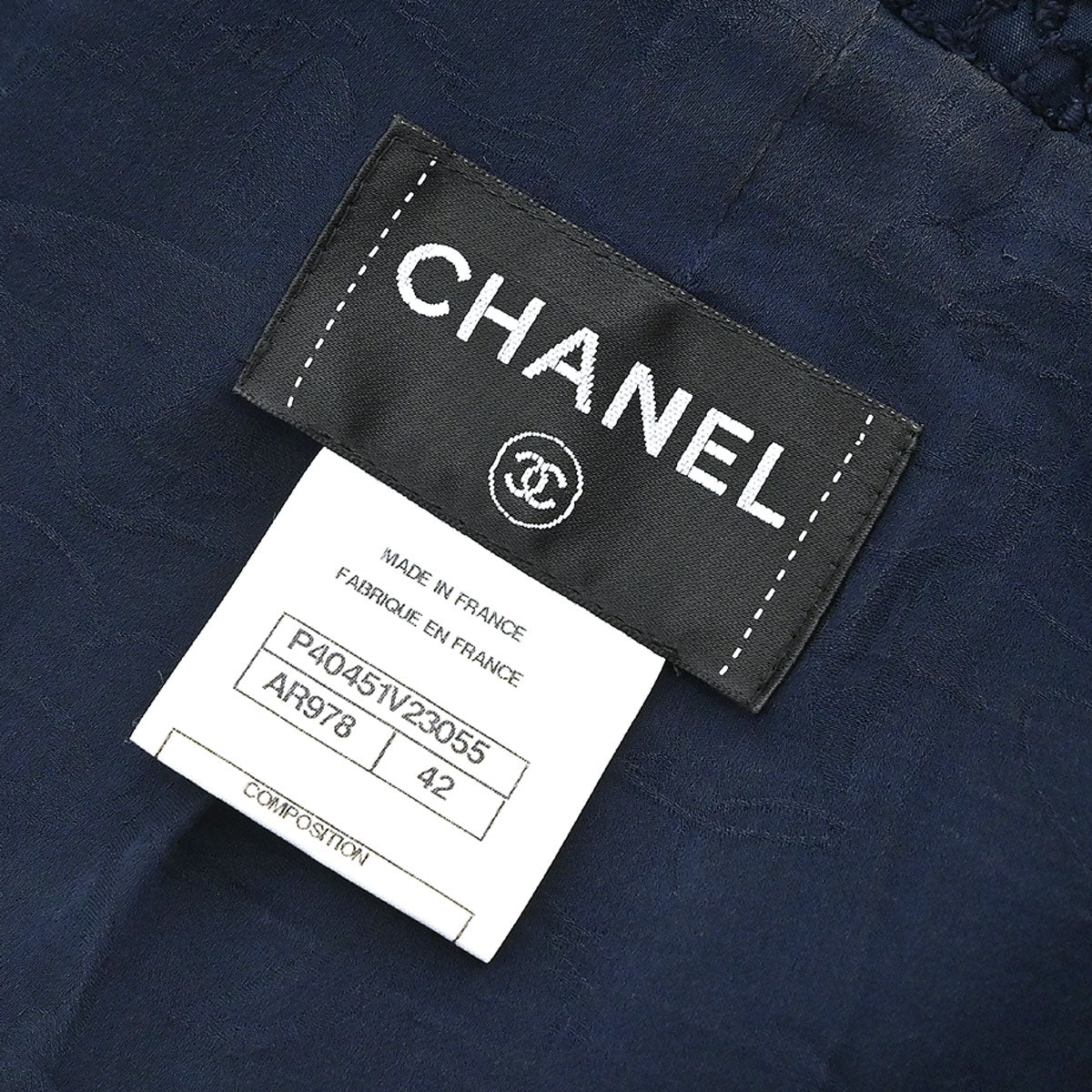 Chanel 2010 Short Sleeve Dress Navy #42