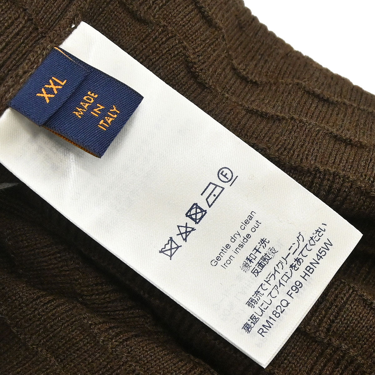 Louis Vuitton 2018 Long Sleeve Knit Top Brown #XXL