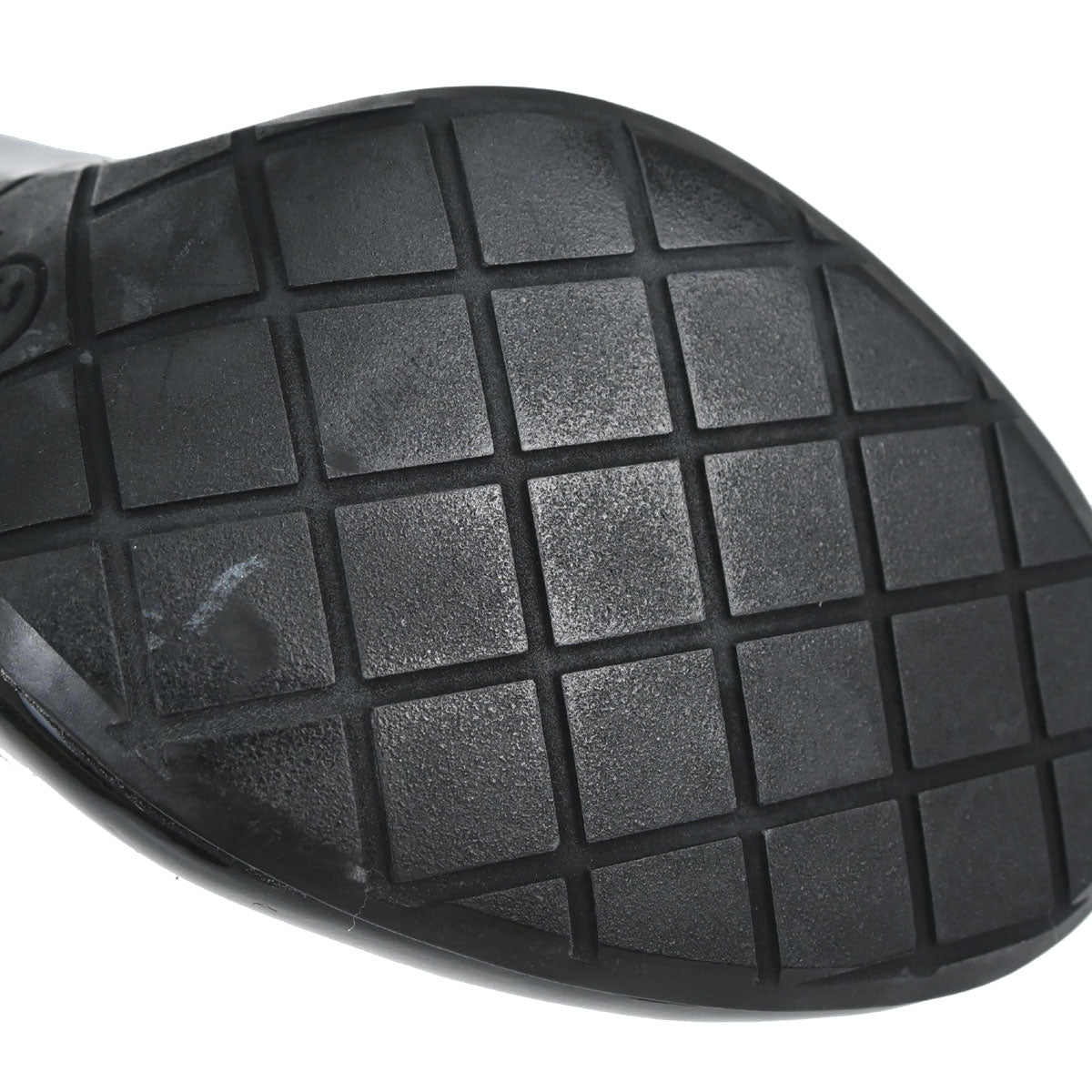 Chanel * Sock Boots Shoes Black Light Gray Shoes #38 1/2