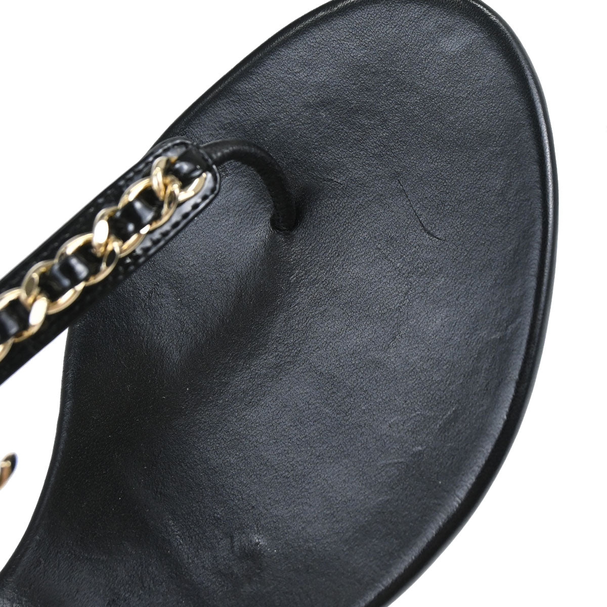 Chanel * Sandals Shoes Black Shoes #36 1/2