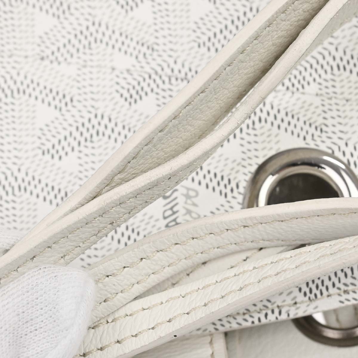 Goyard White Rouette Shoulder Bag
