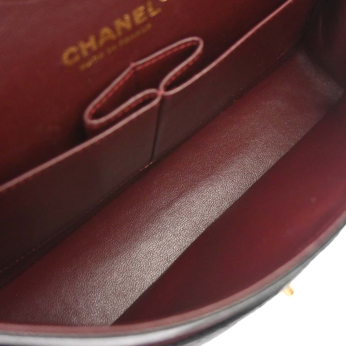 Chanel 2014 Black Caviar Skin Medium Classic Double Flap Shoulder Bag