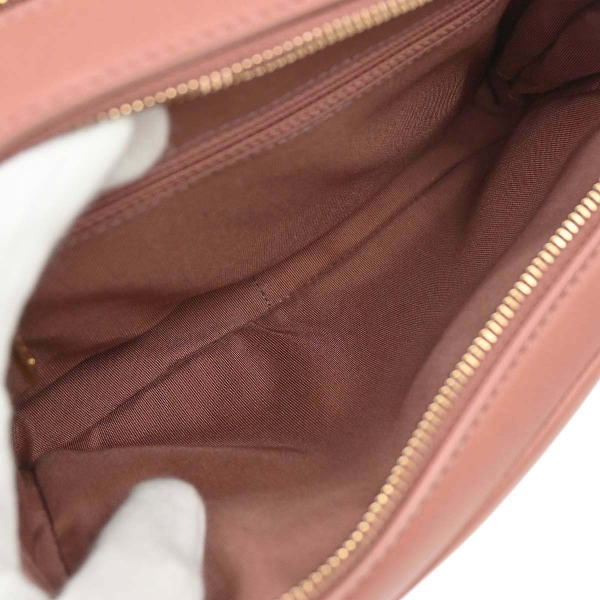 Chanel 2018 Pink Lambskin Chevron Camera Bag Mini
