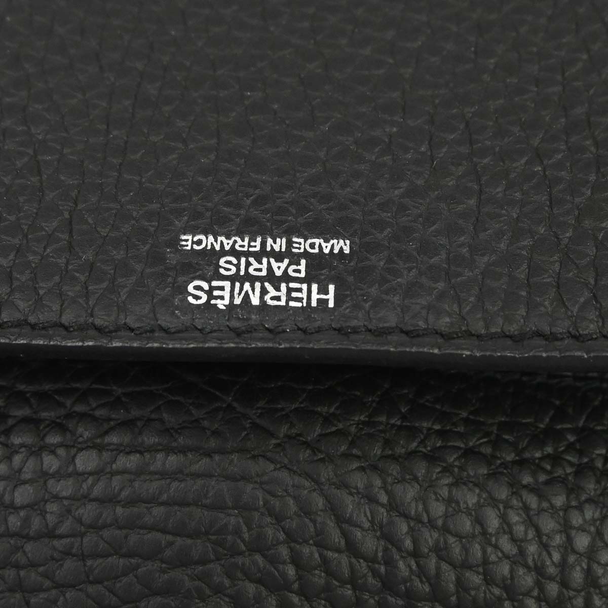 Hermes Black Taurillon Clemence Pochette Steve Shoulder Bag