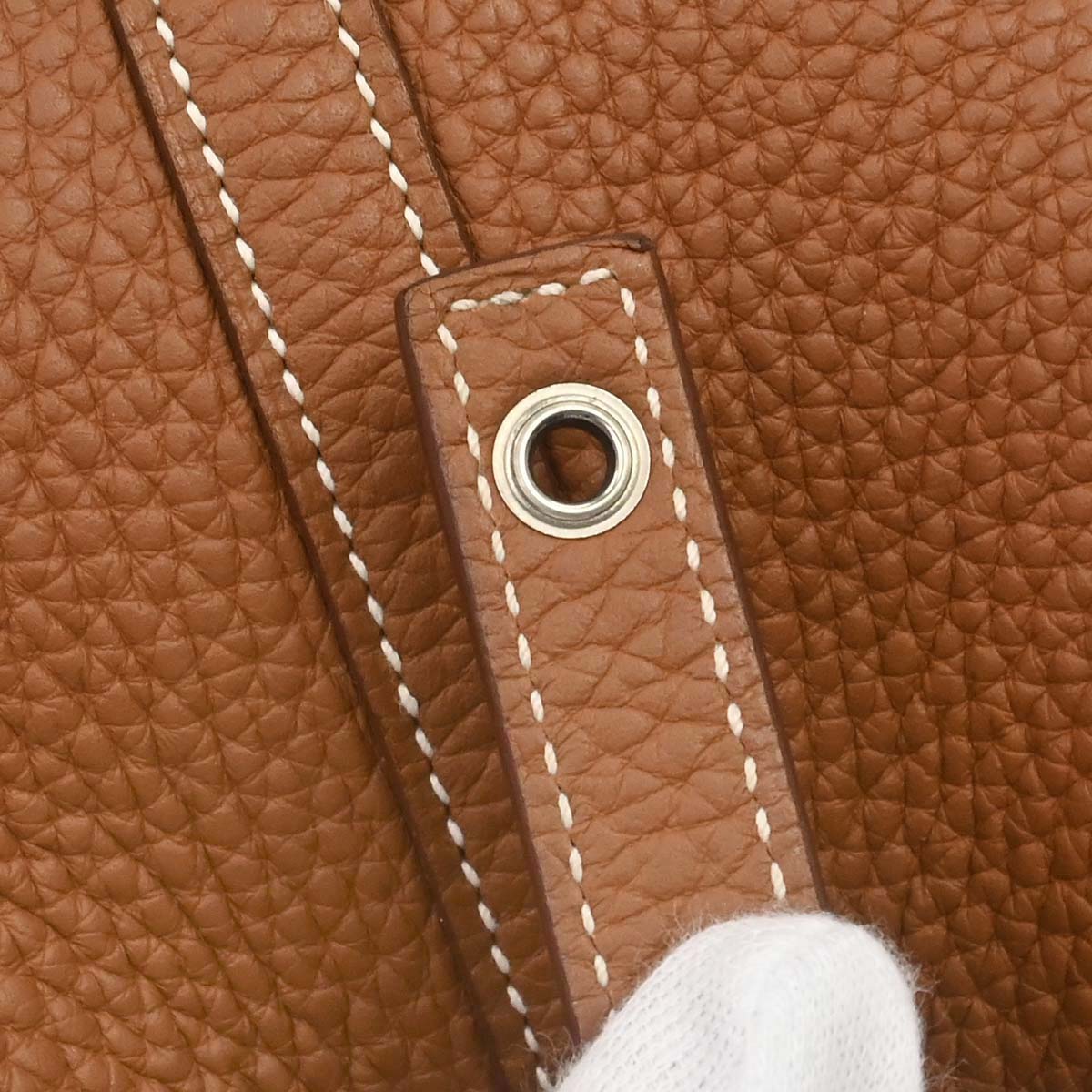 Hermes 2016 Gold Taurillon Clemence Picotin Lock 22 MM Handbag