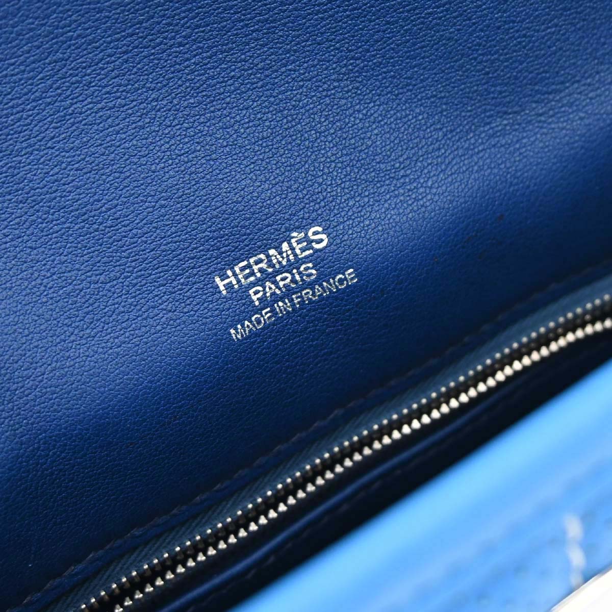 Hermes Bleu Paradis Swift Mini Berline Shoulder Bag