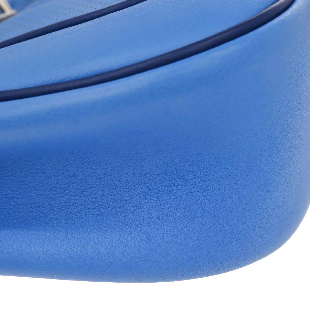 Hermes Bleu Paradis Swift Mini Berline Shoulder Bag