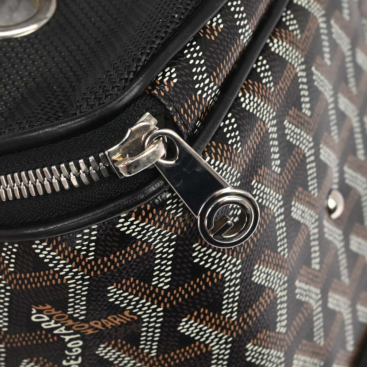 Goyard Black Voltigeur MM Pet Carrier Handbag