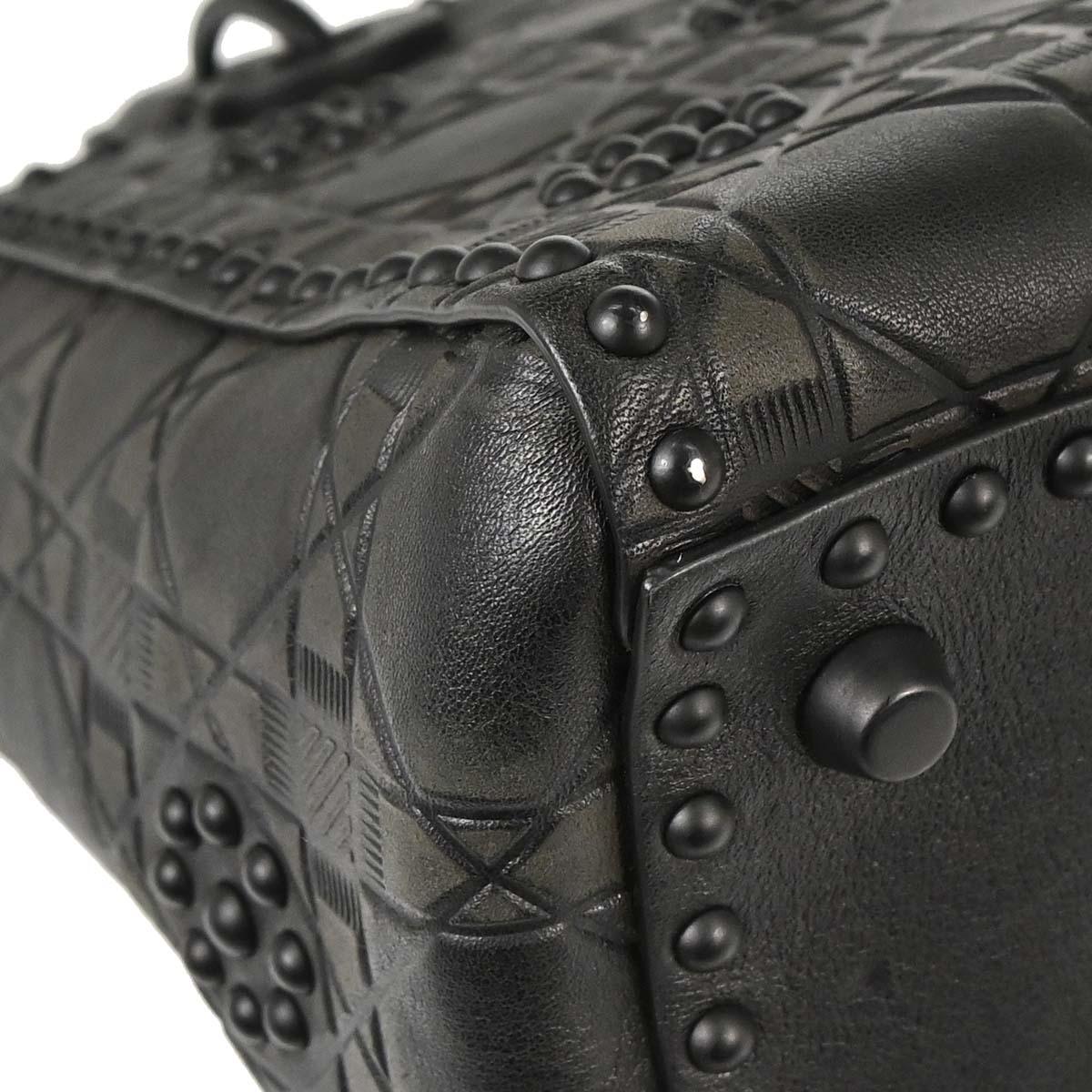 Christian Dior 2018 Black Calfskin Medium Lady Dior Cannage 2way Shoulder Handbag