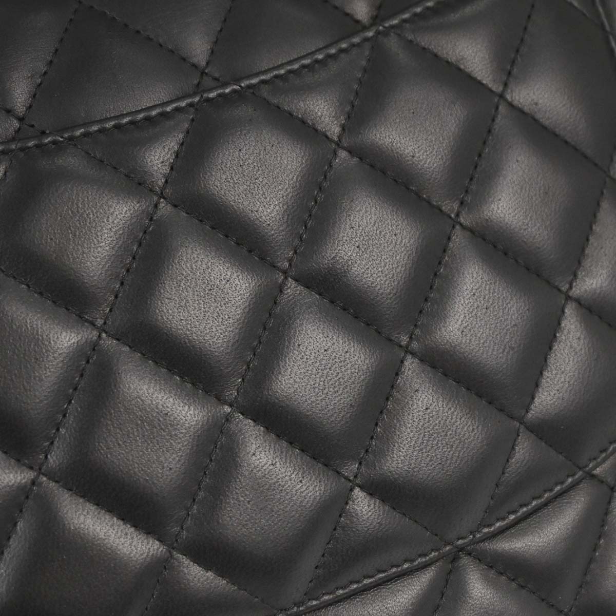 Chanel 2012-2013 Black Lambskin Jumbo Classic Double Flap Shoulder Bag