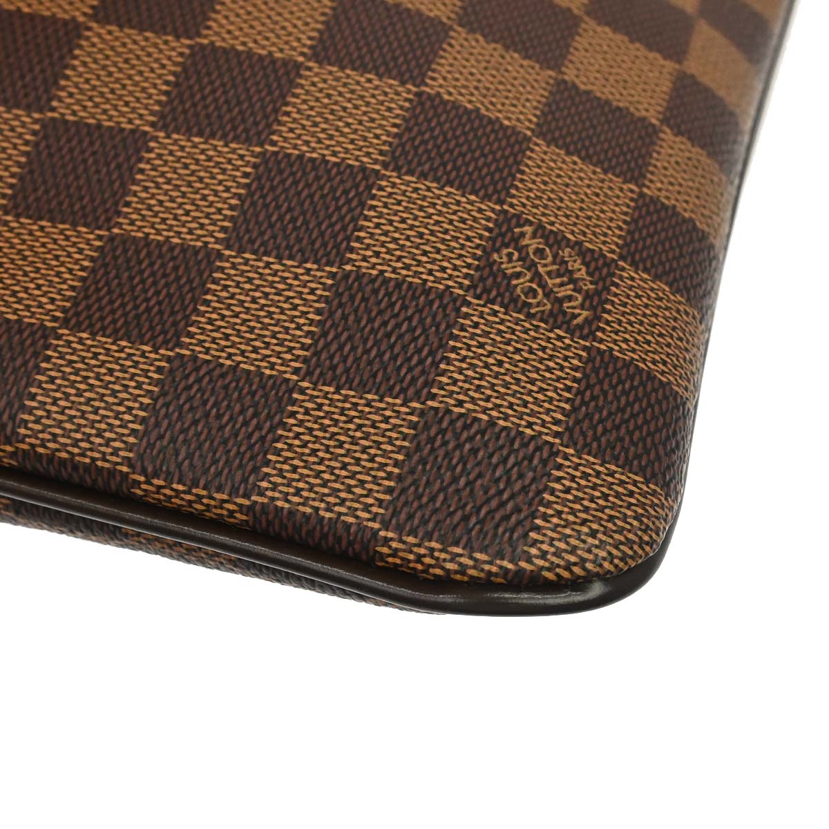 Louis Vuitton 2010 Damier Pochette Plate Brooklyn Shoulder Bag N41100