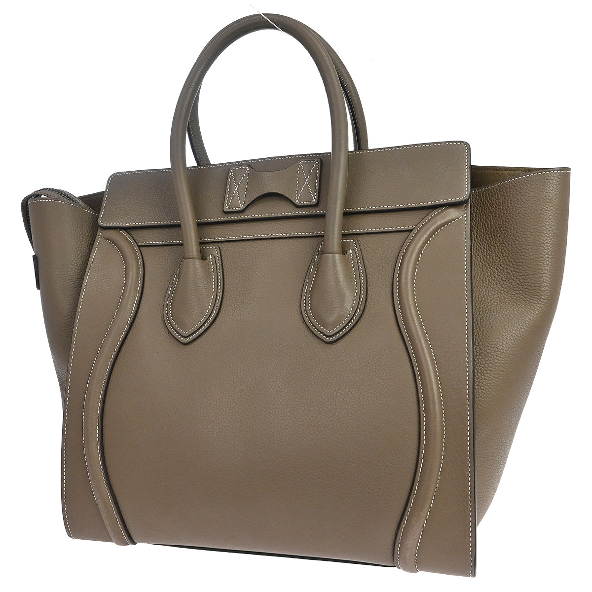 Celine Brown Mini Luggage Tote Handbag