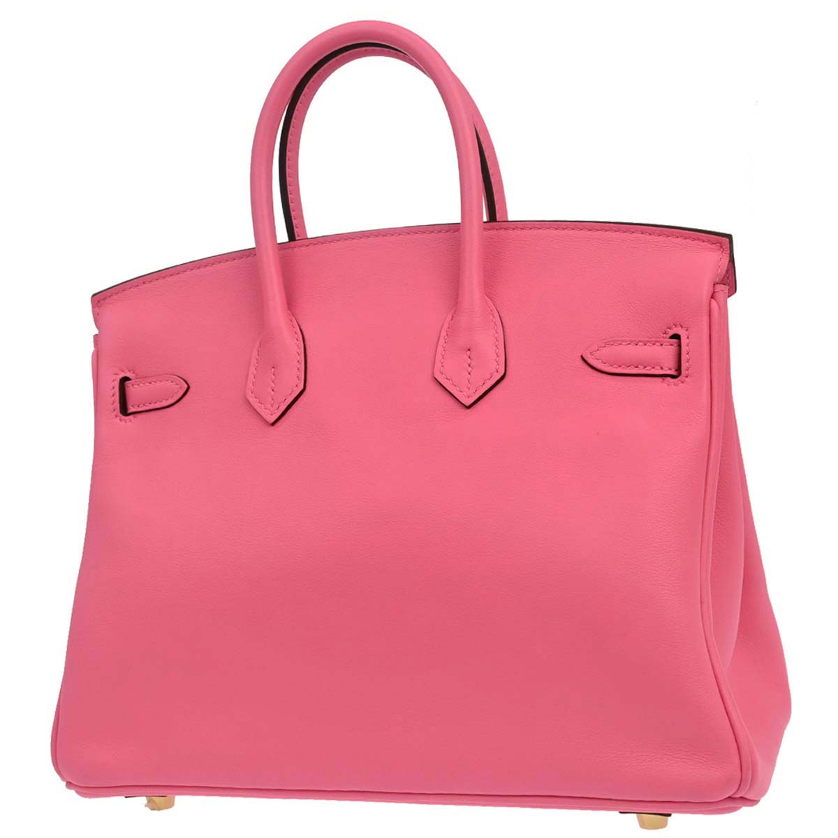 Hermes Rose Azalee Swift Birkin 25 Handbag