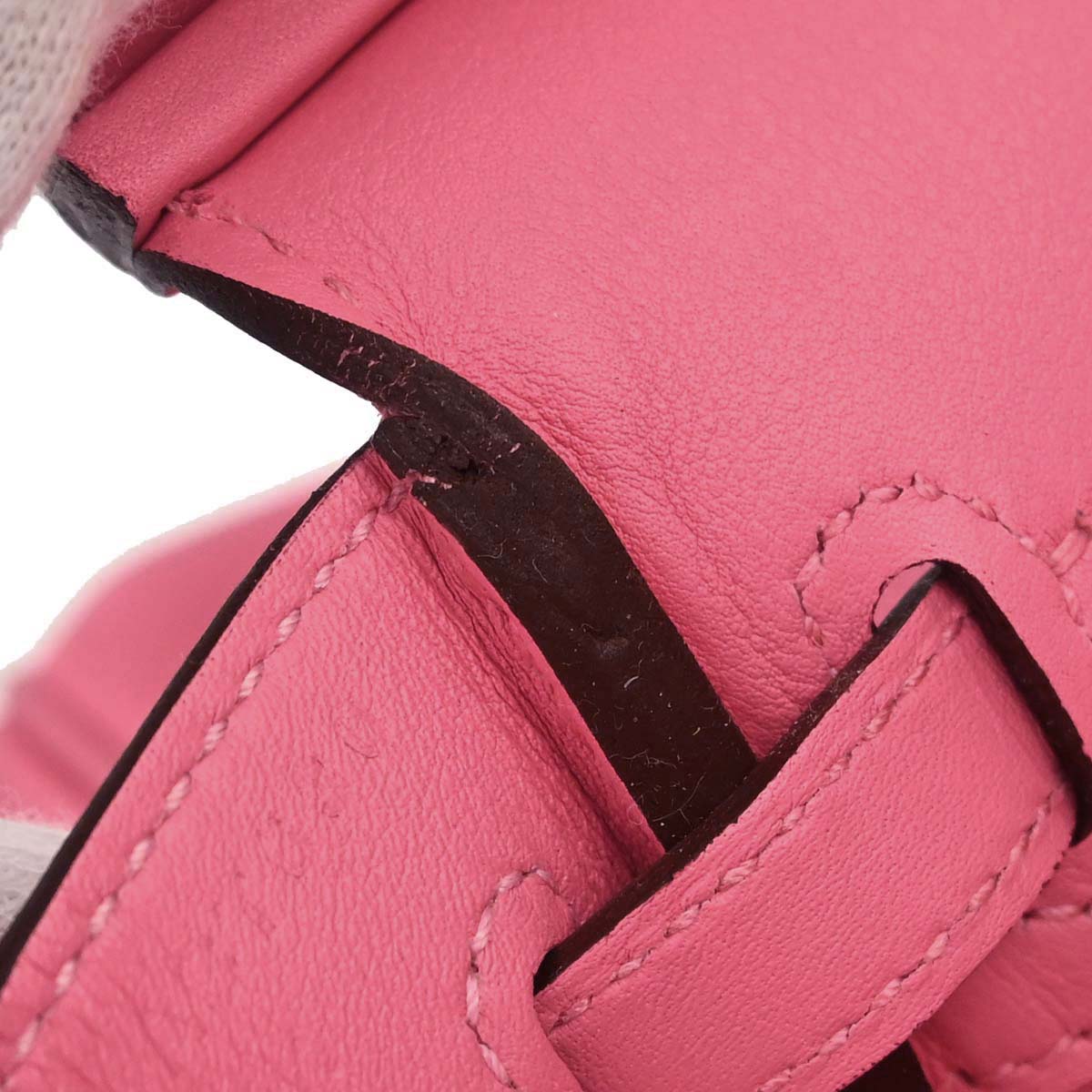 Hermes Rose Azalee Swift Birkin 25 Handbag