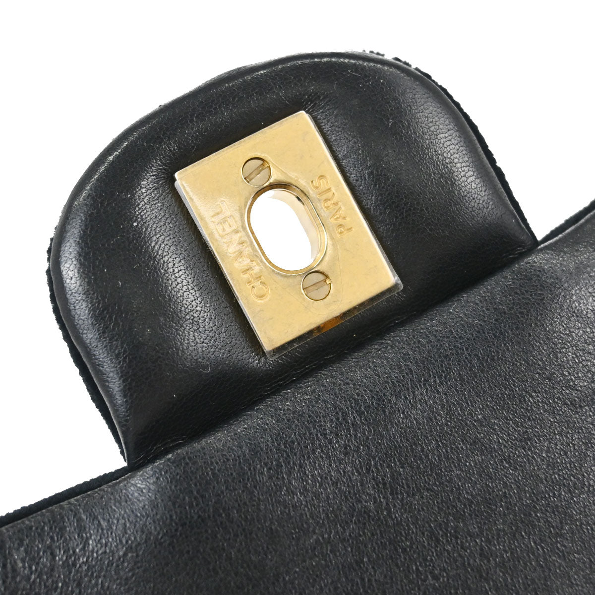 Chanel 2018 Black Velvet Classic Flap Shoulder Bag