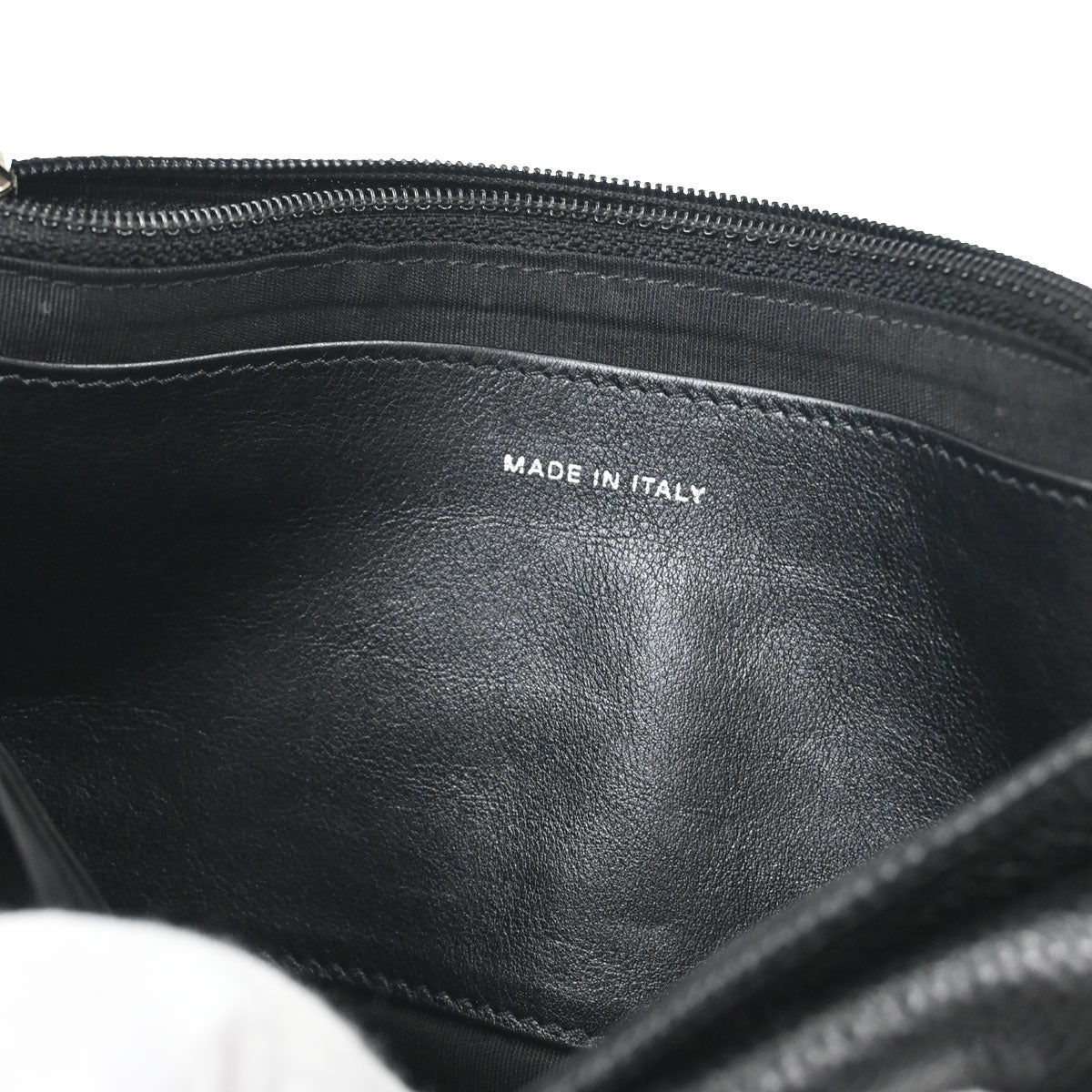 Chanel 2012 Black Caviar Skin Half Moon Flap WOC Wallet on Chain Shoulder Bag