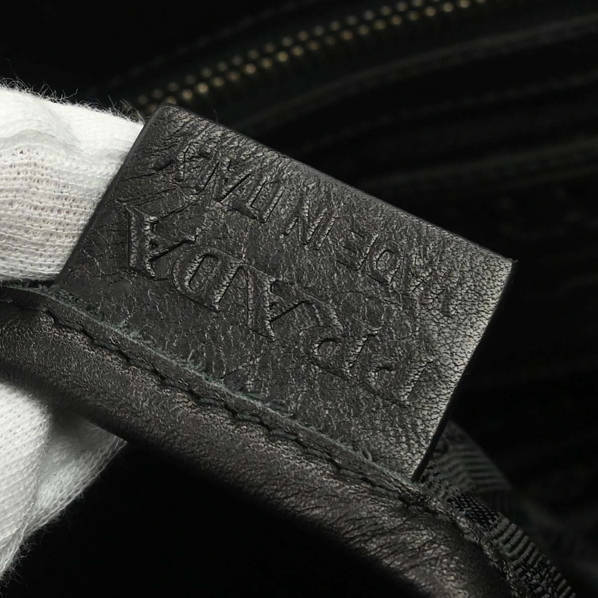 Prada Black Calfskin Messenger Shoulder Bag