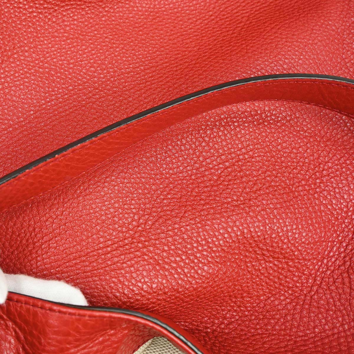 Gucci Red Calfskin Soho Handbag