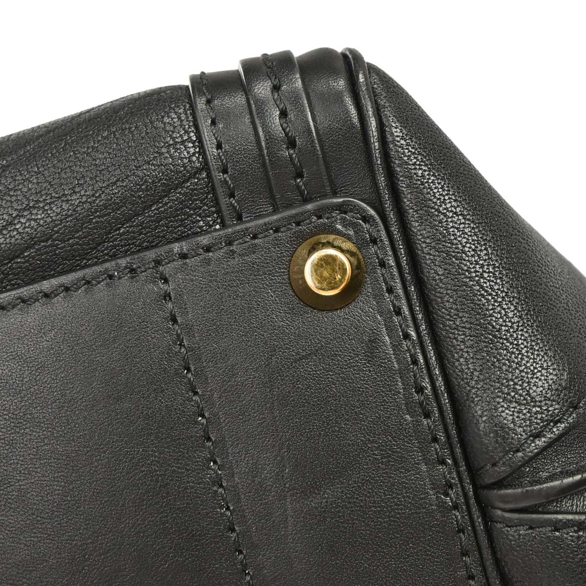 Chloe Black Pony Hair Alice 2way Shoulder Handbag
