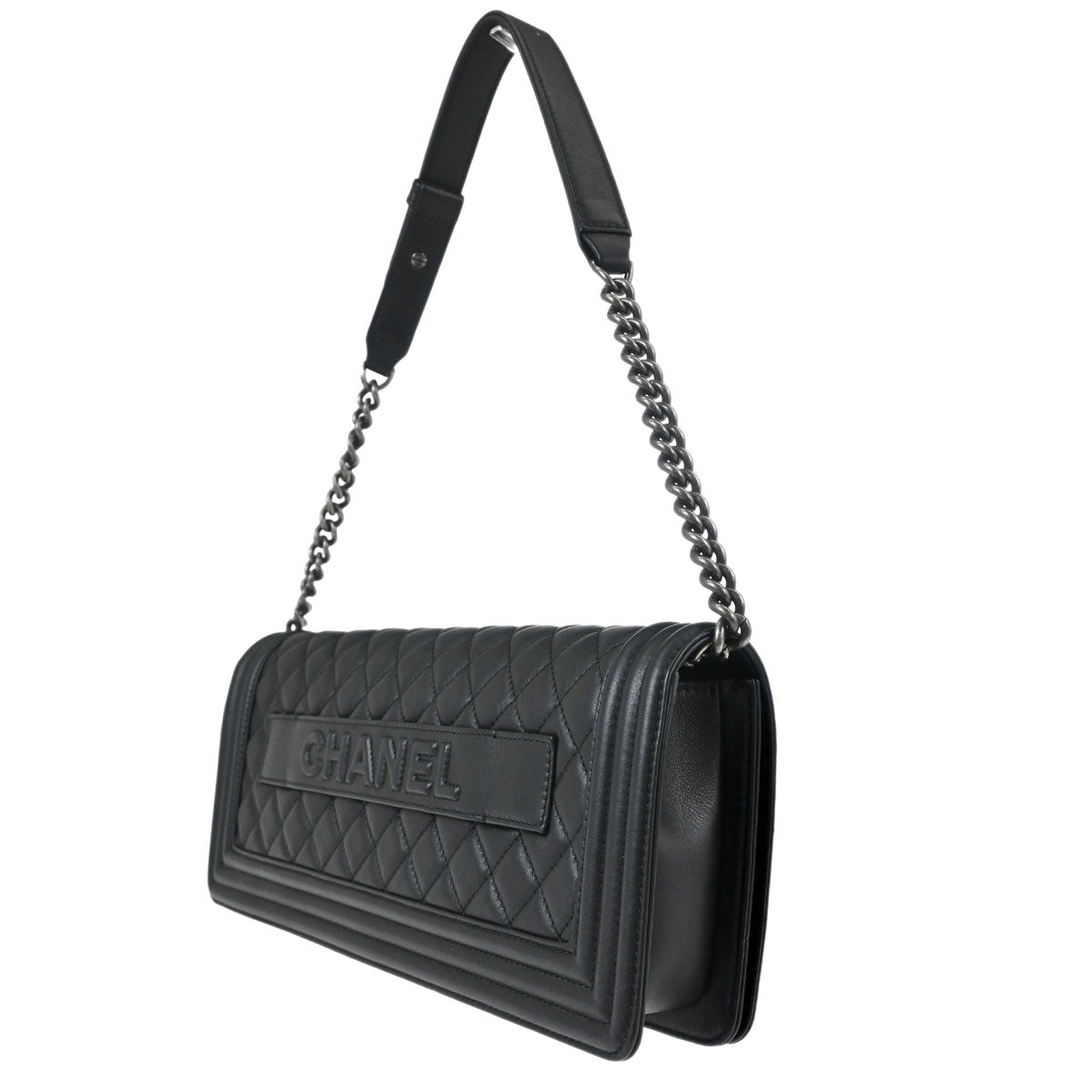 Boy Chanel Black Lambskin Handbag