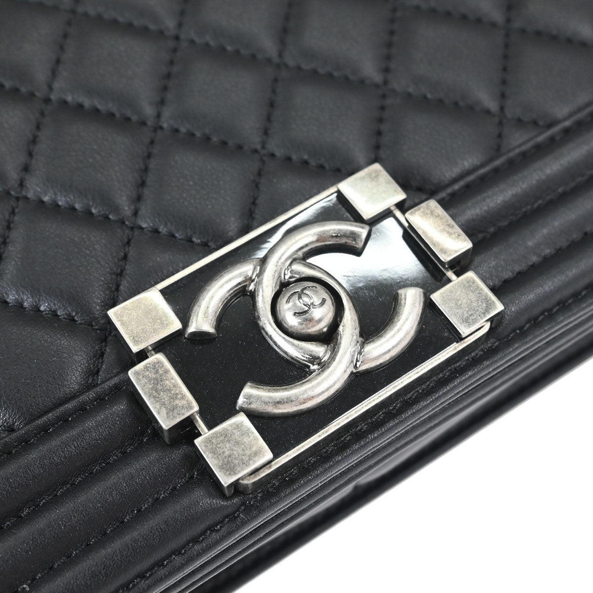 Boy Chanel Black Lambskin Handbag