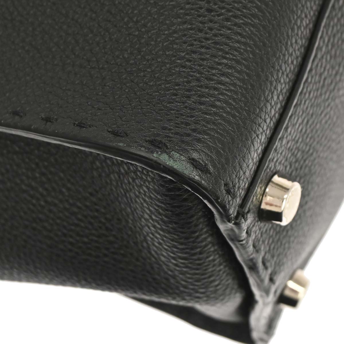 Fendi Black Selleria Peekaboo Fit 2way Shoulder Handbag