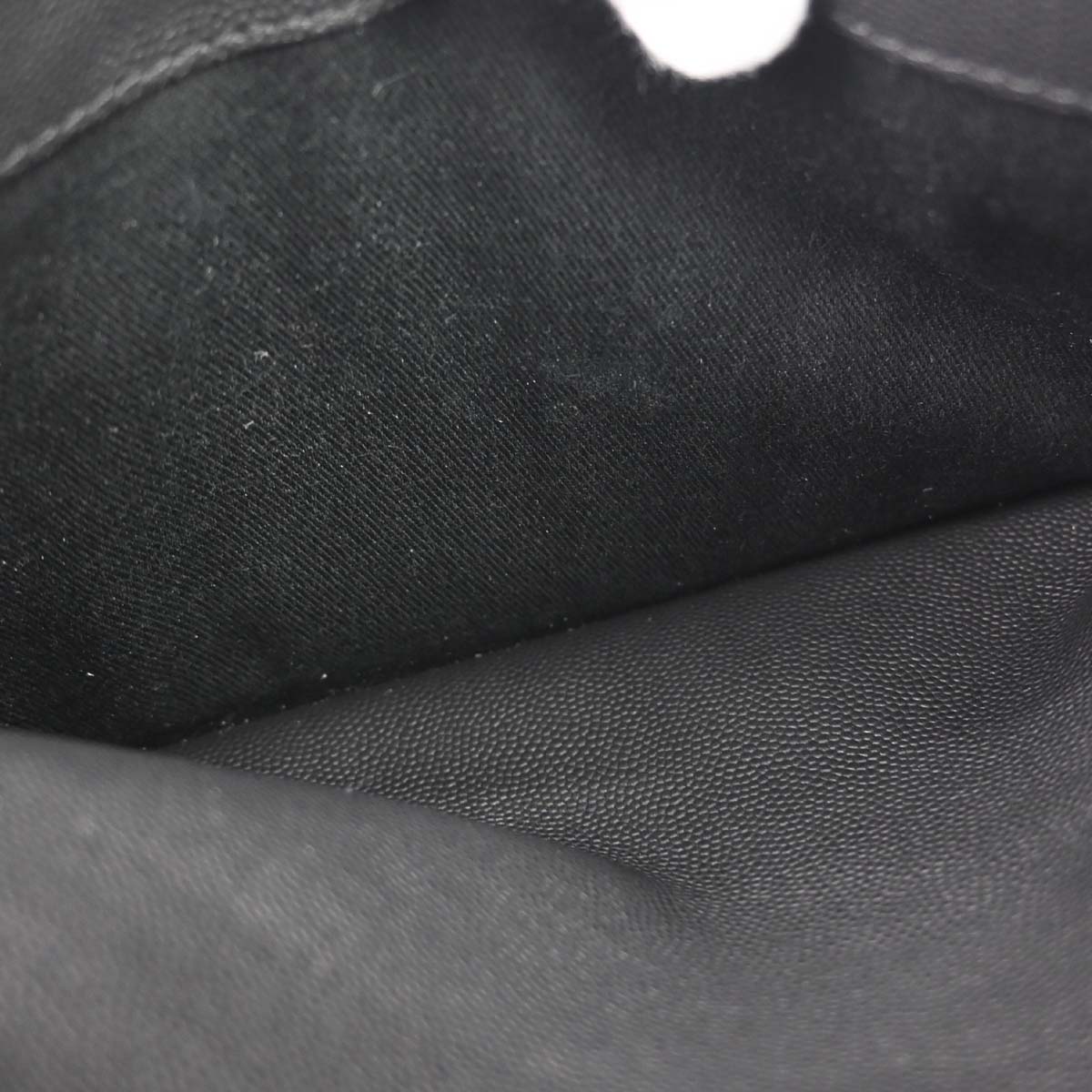 Chanel 2019 Black Caviar Skin Coco Eyelets Large Shopping Tote 2way Shoulder Chain Handbag