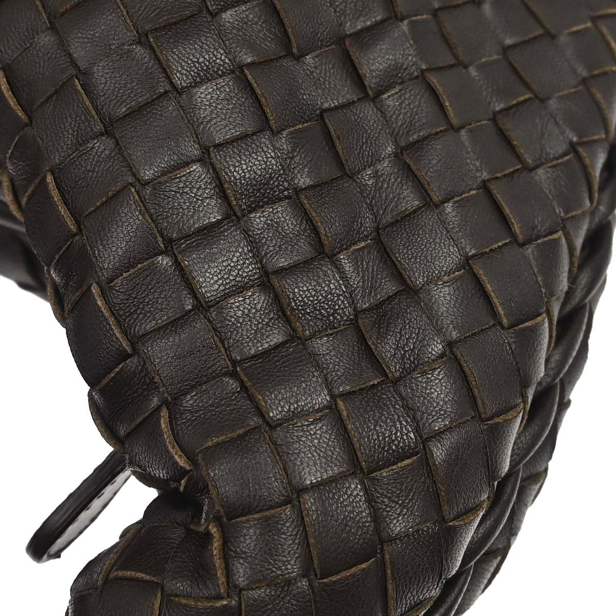 Bottega Veneta Brown Lambskin Intrecciato Hobo Handbag