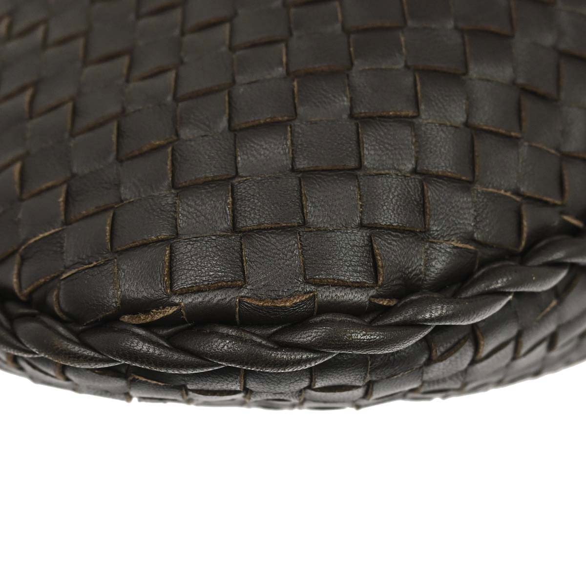 Bottega Veneta Brown Lambskin Intrecciato Hobo Handbag