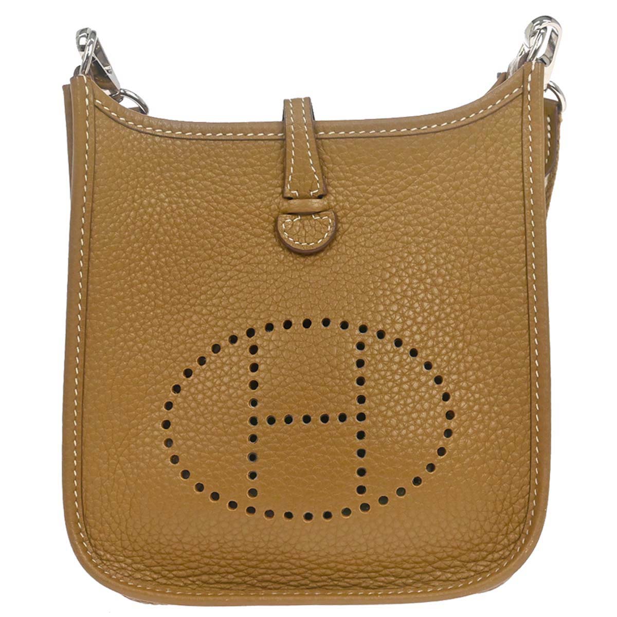 Hermes Kraft Taurillon Clemence Evelyne TPM Shoulder Bag