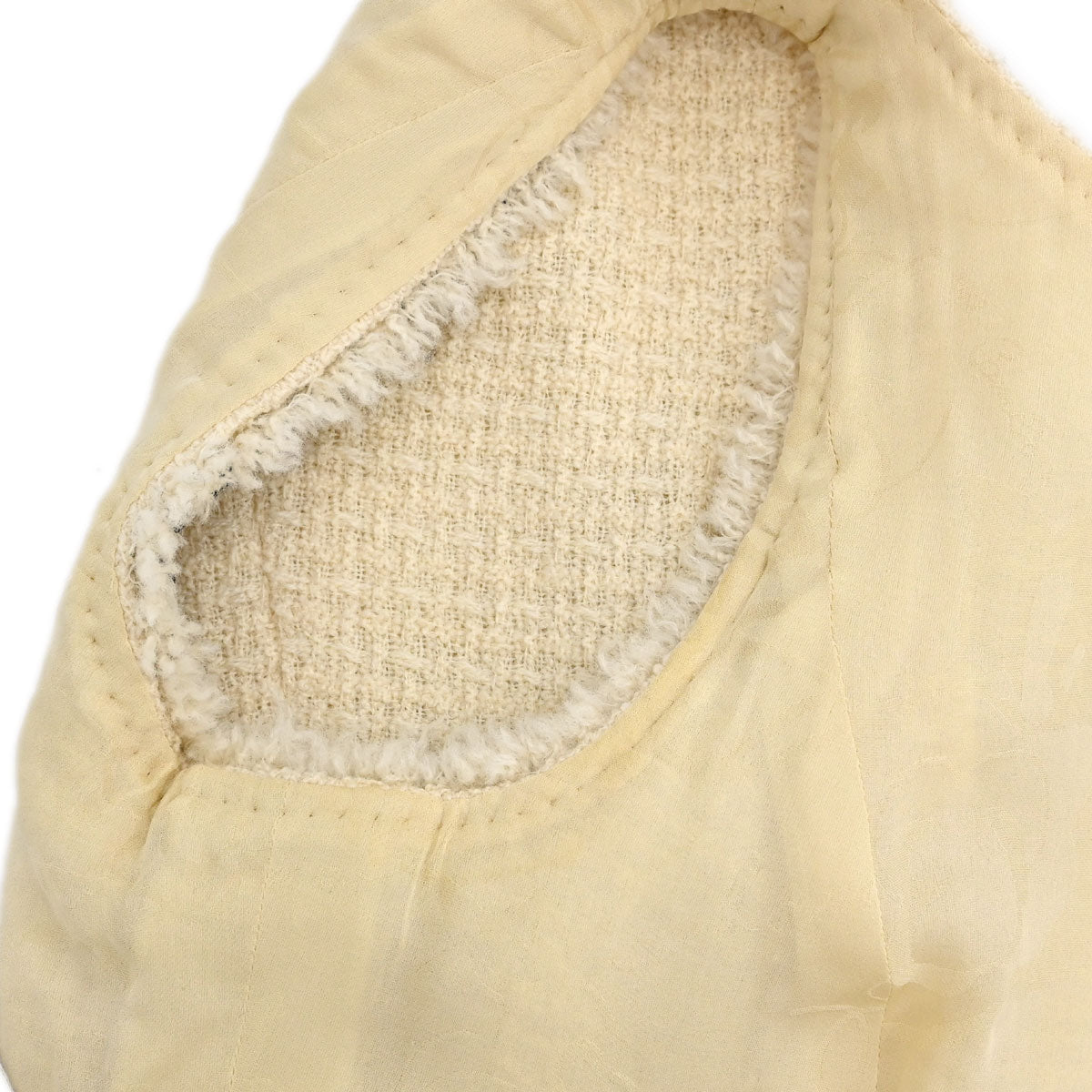 Chanel 2012-2013 Sleeveless Tweed Top Ivory #34