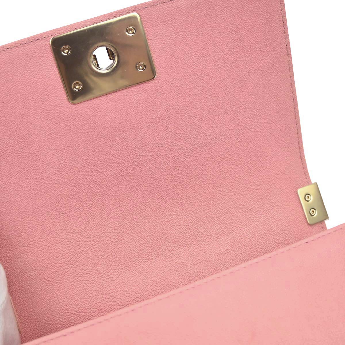 Boy Chanel 2019 Pink Caviar Skin Small Chain Shoulder Bag