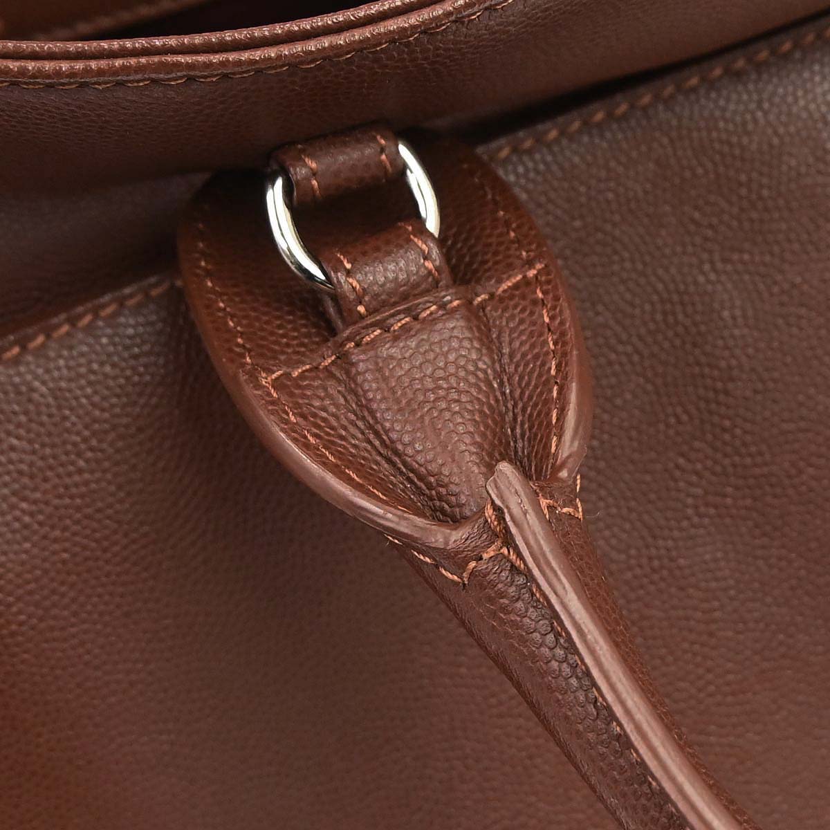 Chanel 2015-2016 Brown Caviar Skin Executive Cerf 2way Shoulder Tote Bag