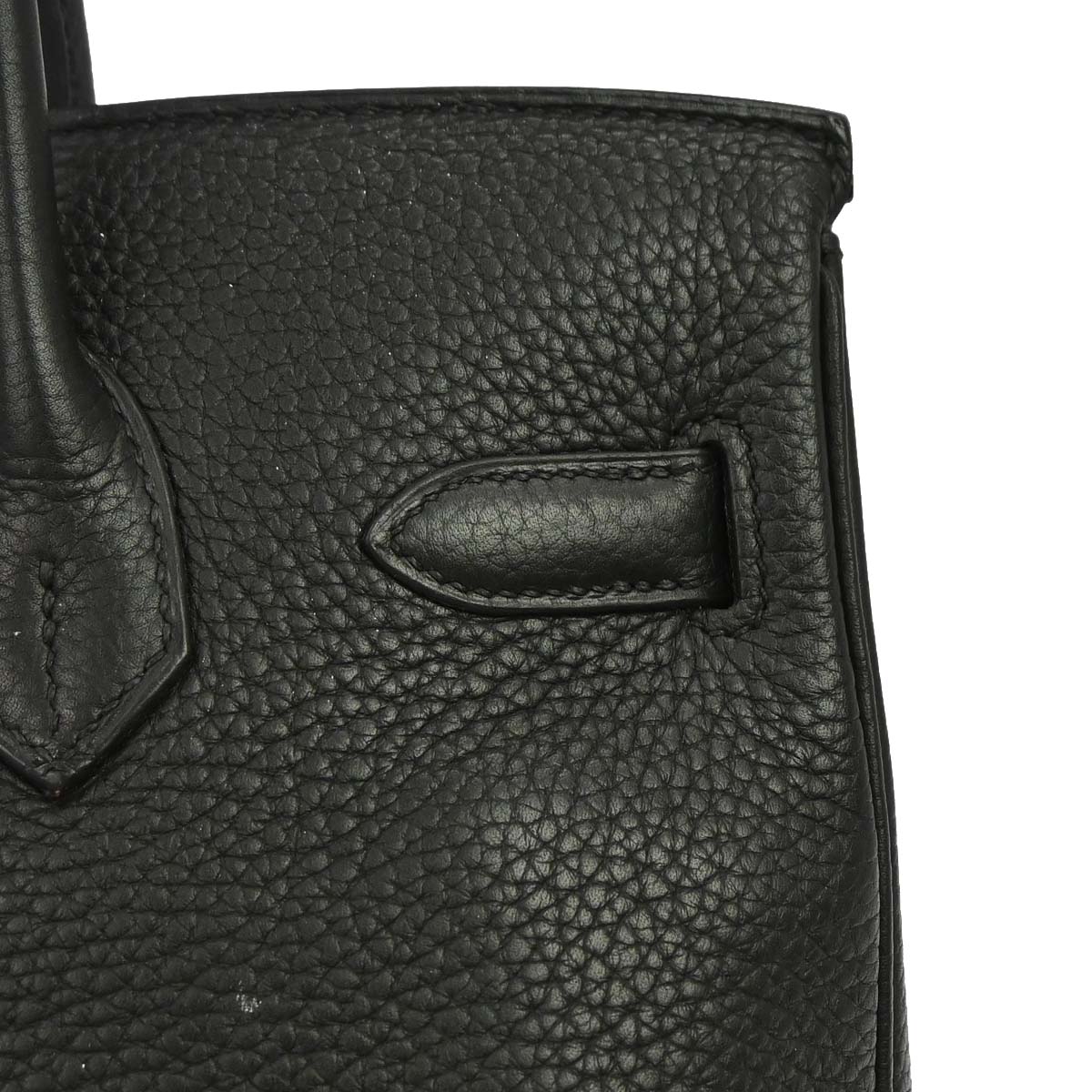 Hermes Black Taurillon Clemence Birkin 30 Handbag