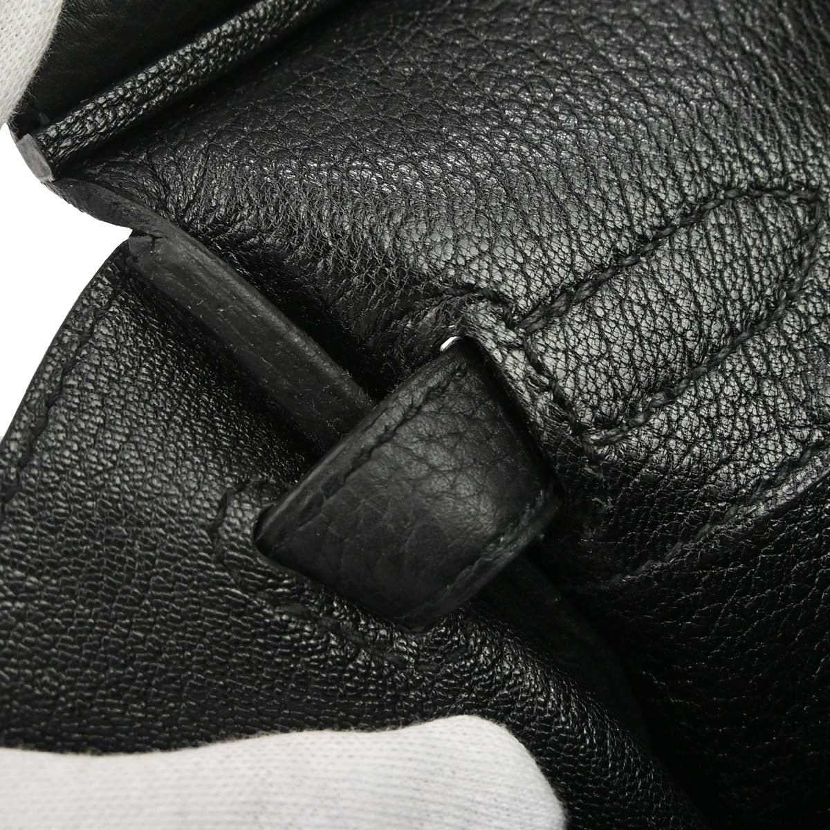 Hermes Black Taurillon Clemence Birkin 30 Handbag