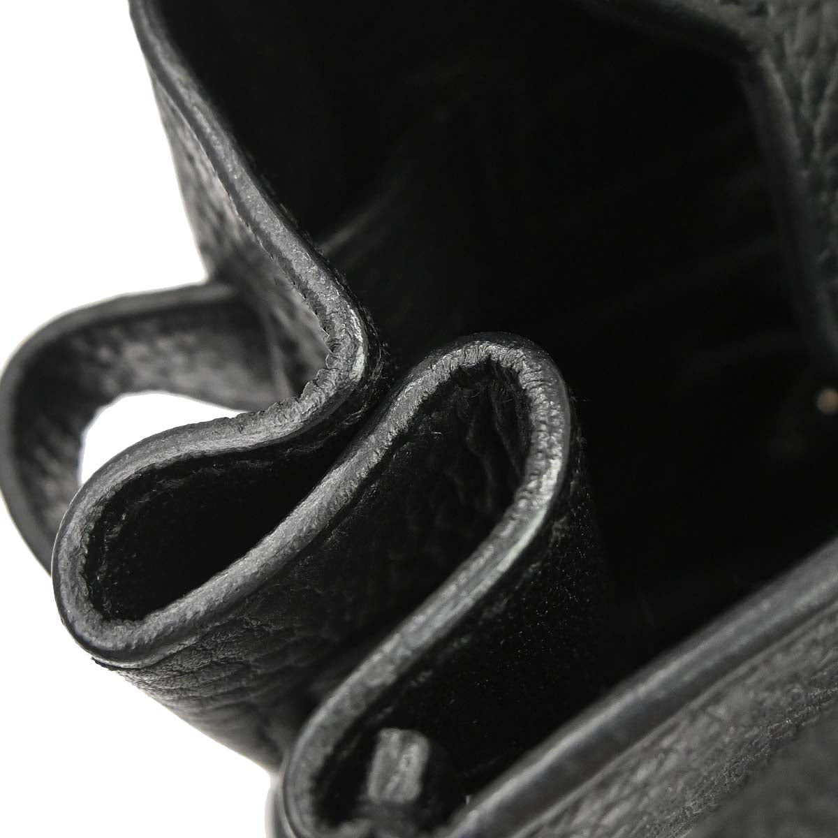 Hermes Black Taurillon Clemence Birkin 30 Handbag
