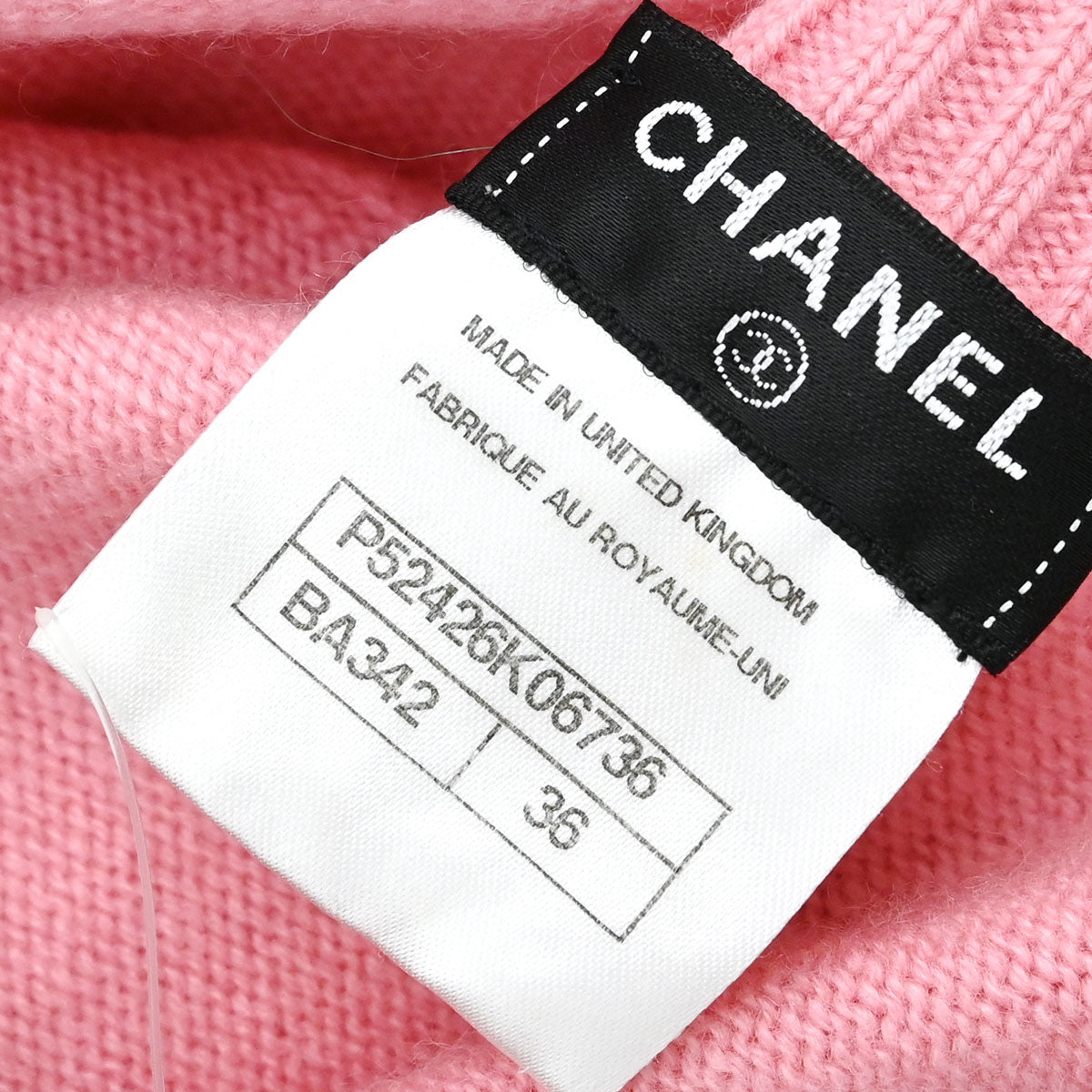 Chanel 2015 Sweater Knit Top Turnlock Pink #36
