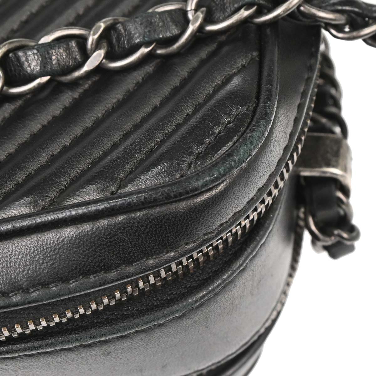 Chanel Black Lambskin Coco Boy Camera Bag Small
