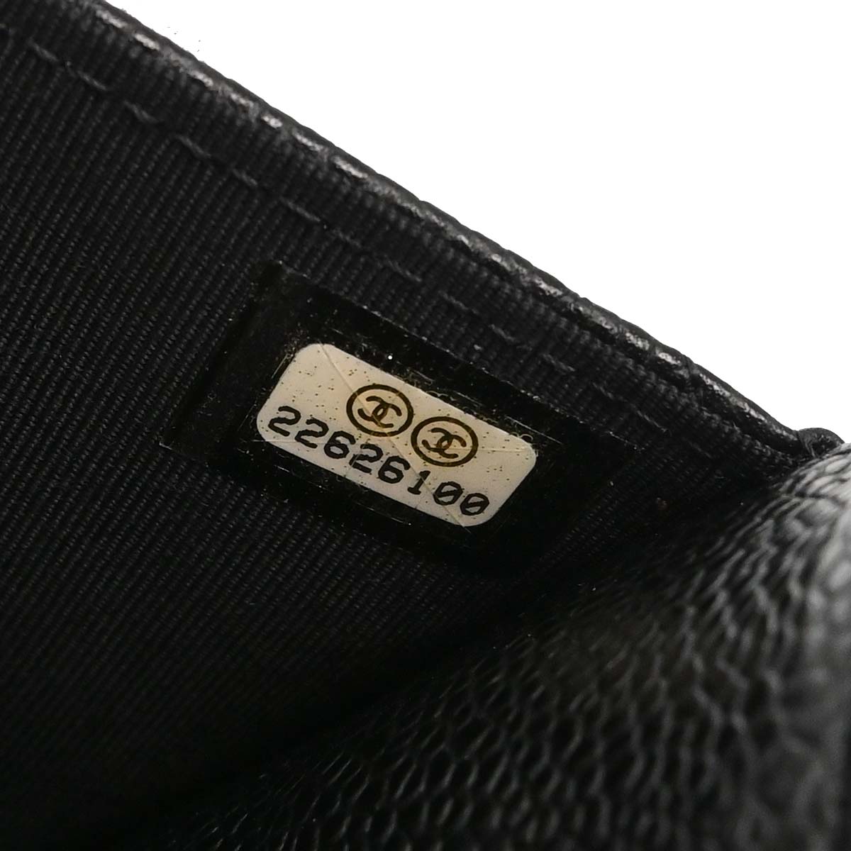 Chanel Black Caviar Skin Classic WOC Wallet on Chain Shoulder Bag