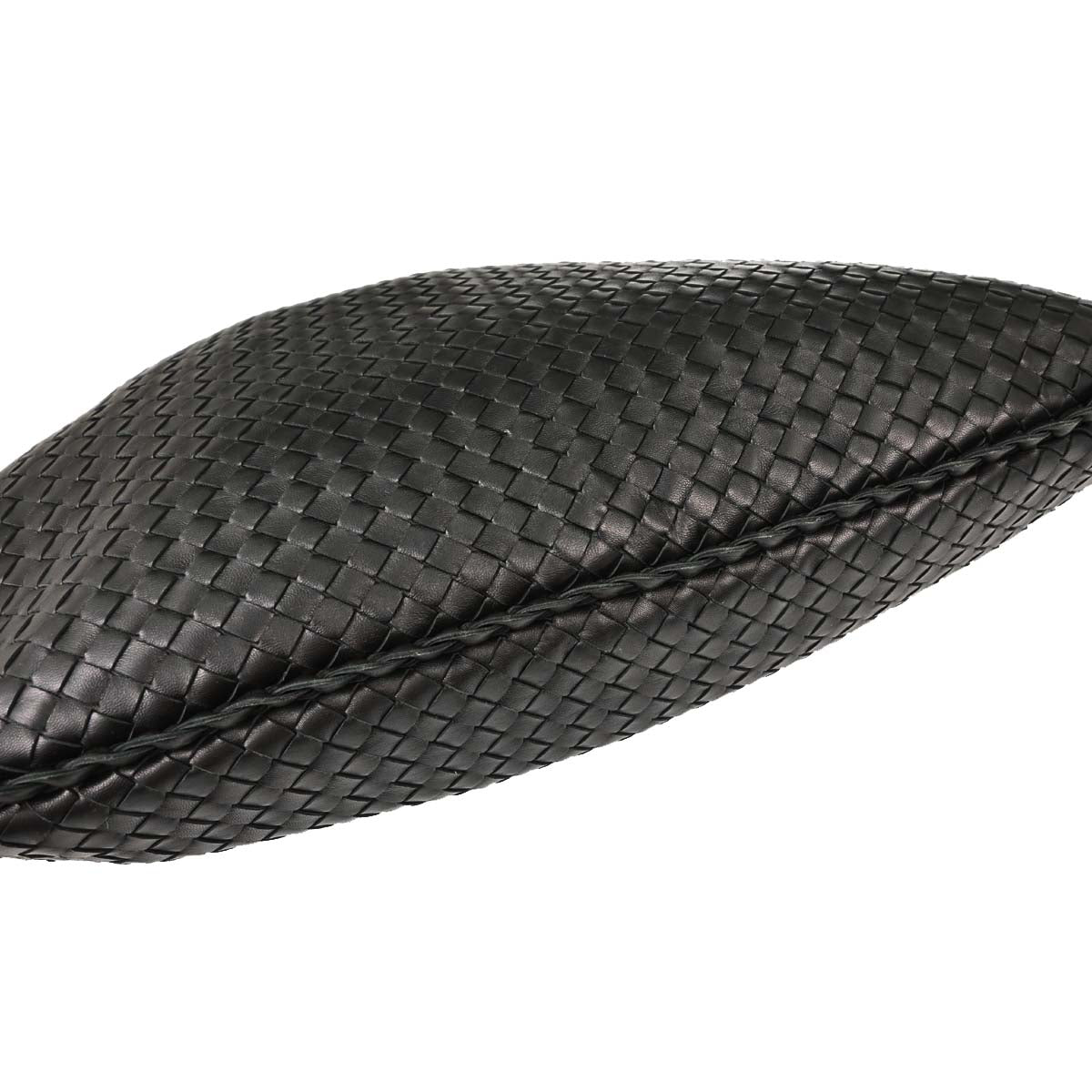 Bottega Veneta Black Lambskin Intrecciato Hobo Handbag