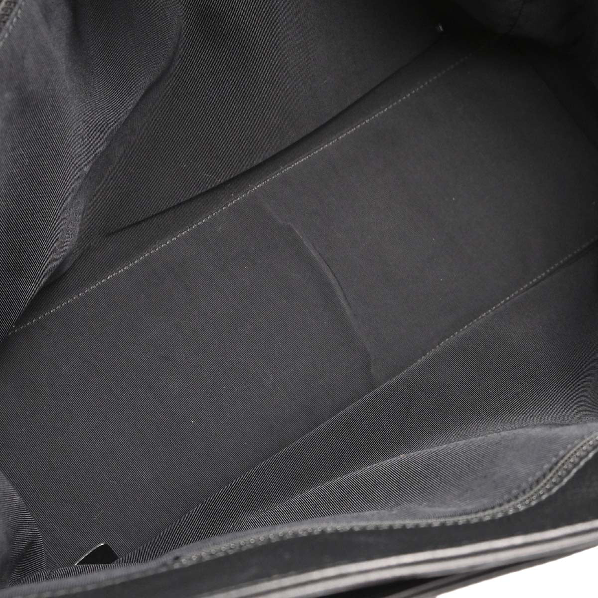 Chanel Black Burgundy Calfskin Executive Cerf 2way Shoulder Tote Bag