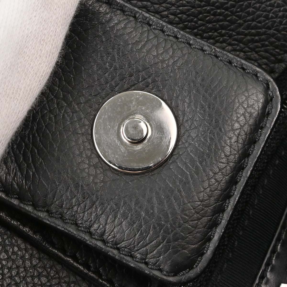 Chanel Black Burgundy Calfskin Executive Cerf 2way Shoulder Tote Bag