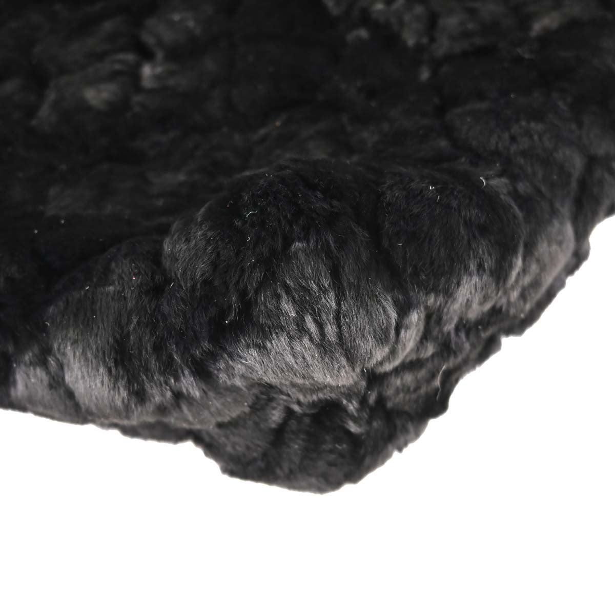 Chanel Black Lapin Fur Tote Handbag
